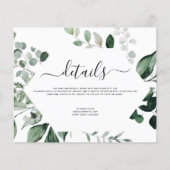 Botanische Hochzeit von Blättern Flyer (Vorne)