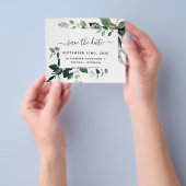 Botanische Hochzeit von Blättern Flyer (Gruppe)