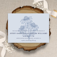 Botanische Hochzeit von Dusty Blue Coneflower