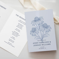 Botanische Hochzeit von Dusty Blue Coneflower