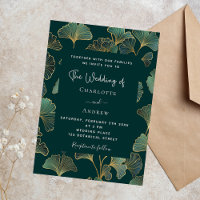 Botanische Hochzeit von Ginkgoblättern