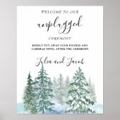 Botanische Hochzeit von Pine Trees Lantern Poster (Vorne)