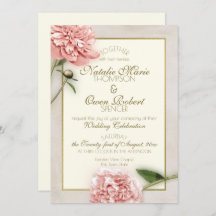 Botanische Hochzeit von Pink Peony