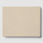 Botanische Hochzeit von schwarzem Leaf mit moderne Gästebuch (Rückseite)