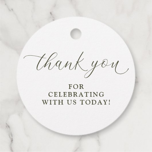 Botanische Hochzeit von weißer Blüte Geschenkanhänger (Rückseite)