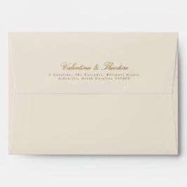 botanische Hochzeit vor der Rücksendeadresse