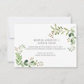 Botanische Hochzeiten speichern das Datum der Einl Einladung (Vorderseite)