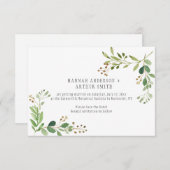 Botanische Hochzeiten speichern das Datum der Einl Einladung (Vorne/Hinten)