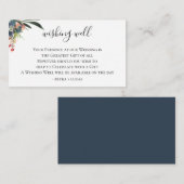 Botanische Hochzeiten von Marinekorallen Begleitkarte (Vorne/Hinten)