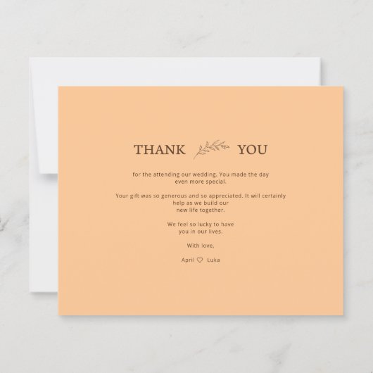 Botanische Hochzeitopapier (Rückseite)