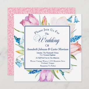 Botanische Hochzeitseinladung Einladung