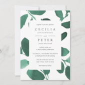 Botanische Hochzeitseinladung | Smarald Einladung (Vorderseite)