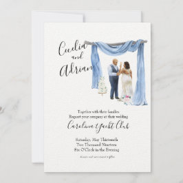 Botanische Hochzeitseinladung von Black Couple Spr Einladung