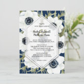 Botanische Hochzeitseinladungen für Wasserfarben (Stehend Vorderseite)