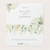 Botanische Hochzeitsfeier (Außenseite Aufgefaltet)