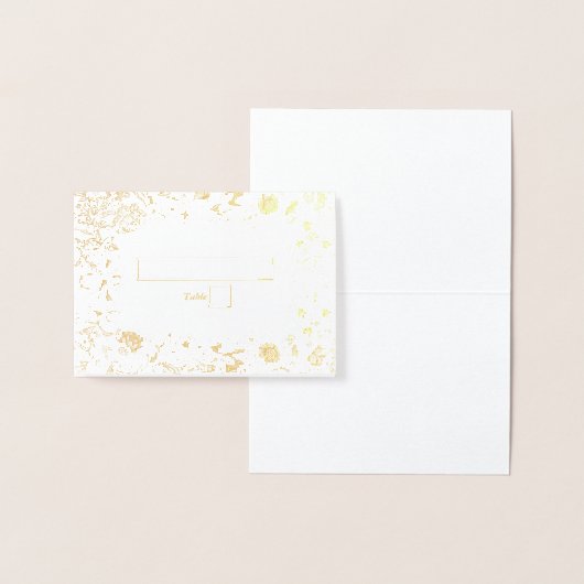 Botanische Hochzeitsfeier Platzkarte Folienkarte (Anzeige)