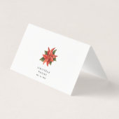 Botanische Hochzeitsgefaltete Platzkarte (Rückseite)