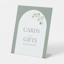 Botanische Hochzeitsgeschenke für die moderne Seit Sockelschild