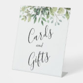 Botanische Hochzeitsgeschenke im Grünen Sockelschild (Vorderseite)