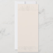 Botanische Hochzeitskarte für Foliage Duet Cream Einladung (Rückseite)