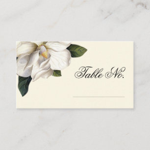 Botanische Hochzeitskarte Süd Magnolien Platzkarte