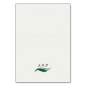 Botanische Hochzeitskarten für Grüne Wasserfarbe Tischnummer (Rückseite)