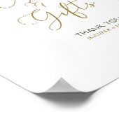 Botanische Hochzeitskarten und Geschenke für Grüne Poster (Ecke)