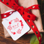 Botanische Hochzeitskranz mit Initialen Gummistempel