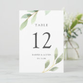 Botanische Hochzeitsszettel-12x18 Einladung (Stehend Vorderseite)