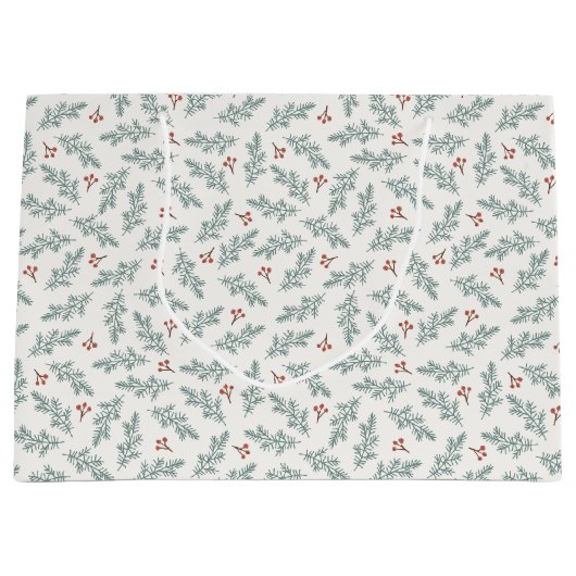 Botanische Hochzeitstorte Große Geschenktüte (Vorderseite)