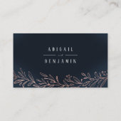 Botanische Hochzeitswebsite Beilage Karte (Rückseite)