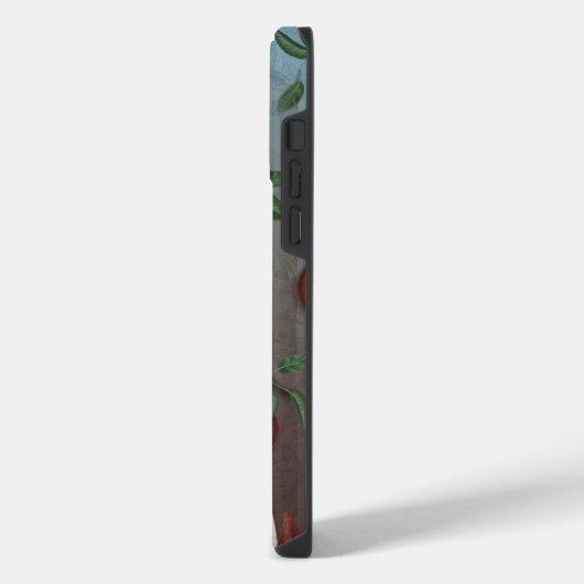 Botanische Illustration Collage Goddess Venus iPhone Hülle (Linke Seite)