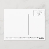 Botanische Illustration der Kokospalme Postkarte (Rückseite)