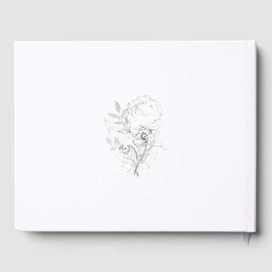 Botanische Illustration Gästebuch (Rückseite)