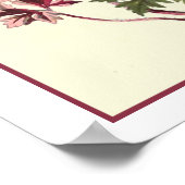 Botanische Illustration "Herb Robert" Poster (Ecke)
