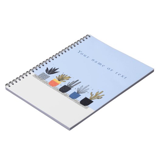 Botanische Illustration Moderne Pflanze Notizblock (Linke Seite)