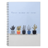 Botanische Illustration Moderne Pflanze Notizblock (Vorderseite)