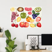 Botanische Illustration Poster (Heimbüro)