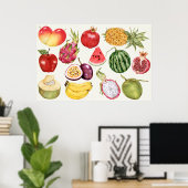 Botanische Illustration Poster (Heimbüro)