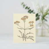 Botanische Illustration Postkarte (Stehend Vorderseite)