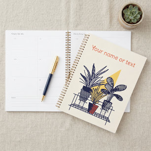 Botanische Illustration Topfpflanzen Planer
