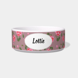 Botanische Illustration: Wasserfarbe Rosa Napf