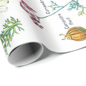 Botanische Illustrationen Geschenkpapier (Rolleneckpunkt)