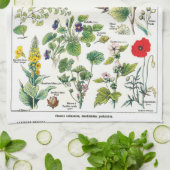 Botanische Illustrationen Handtuch (Gefaltet)