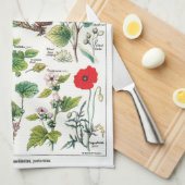 Botanische Illustrationen Handtuch (Viertel Falte)