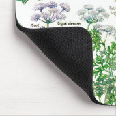 Botanische Illustrationen - Larousse Pflanzen Mousepad (Ecke)