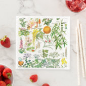 Botanische Illustrationen Serviette (Beispiel)