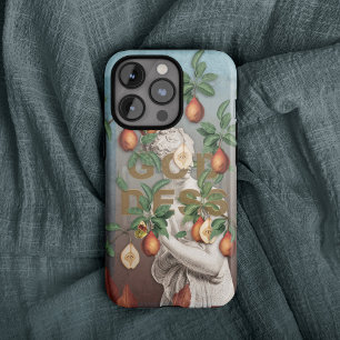 Botanische Illustrations-Collage Göttin Venus iPhone 14 Pro Max Hülle