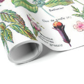 Botanische Illustrations Geschenkpapier (Rolleneckpunkt)