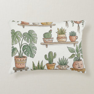 Botanische Illustrations-Kunst, Geschenk für Pflan Dekokissen